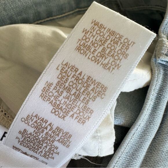 Frame Le High Skinny Distressed Stretch Skinny Jeans Light Wash Rush 28 - Picture 16 of 16